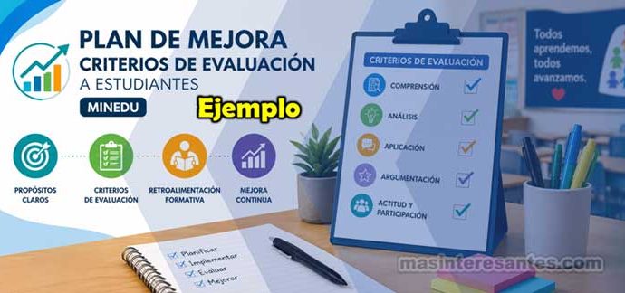 Ejemplo de Plan de mejora sobre el diseño de los criterios de evaluación